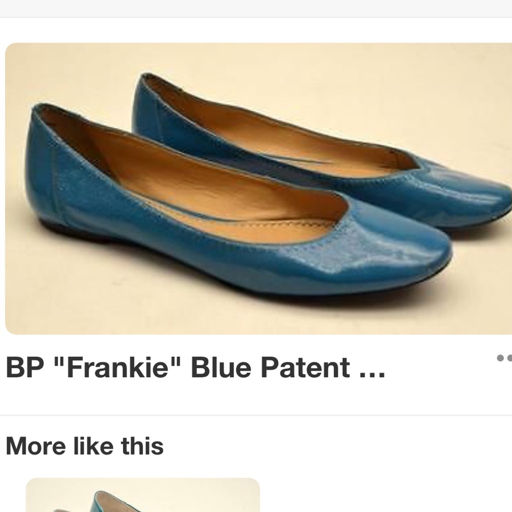 Nordstrom BP Frankie Turquoise patent leather flat